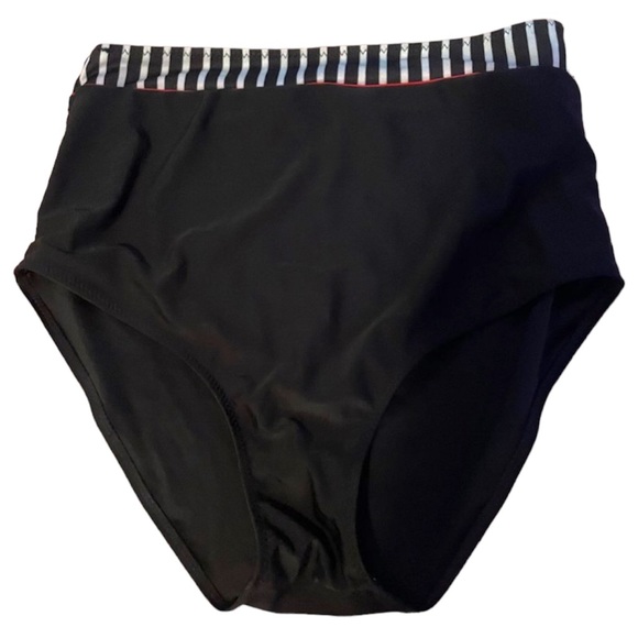 Black High Waisted Bikini Bottom Size XL